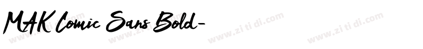 MAK Comic Sans Bold字体转换